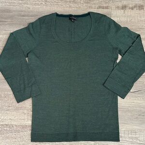 The Limited Forest Green Scoop Neck Sweater